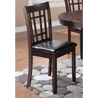 Coaster Furniture 102672 Lavon Padded Dining Side Chairs Espresso and Black (Set of 2)